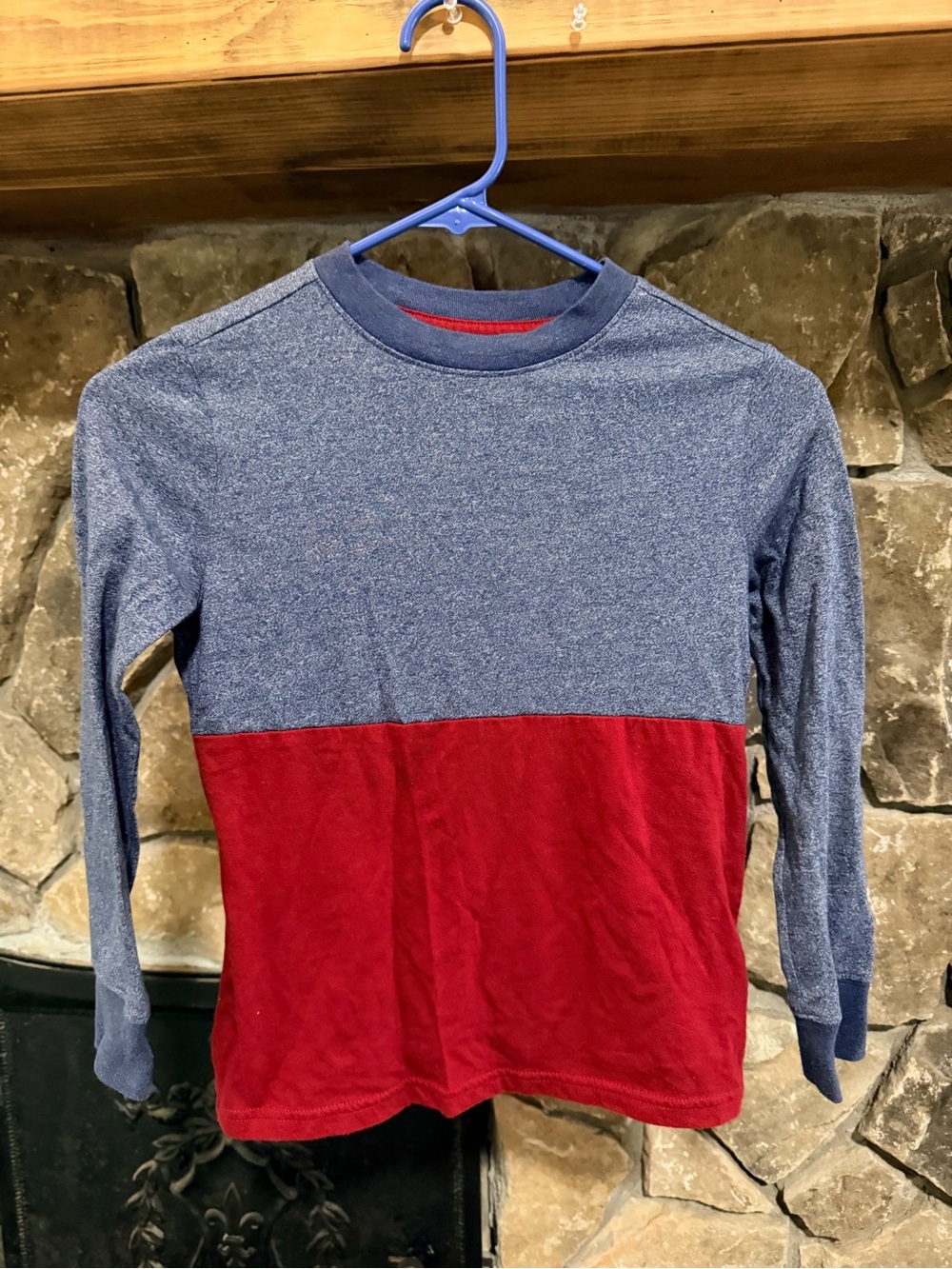 Cat & Jack Boys Color Block Long Sleeve Shirt Size Small